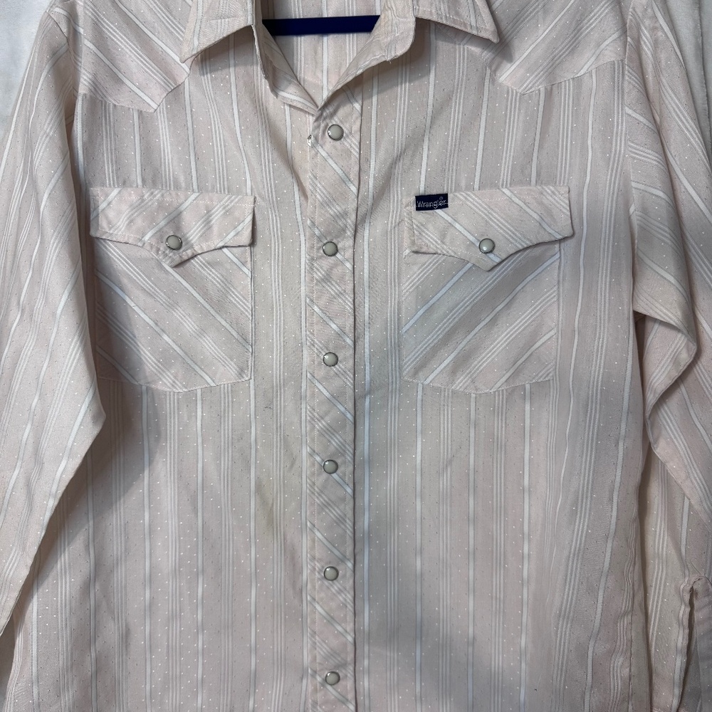 Vintage Western Wrangler Pearl Snap Shirt Large